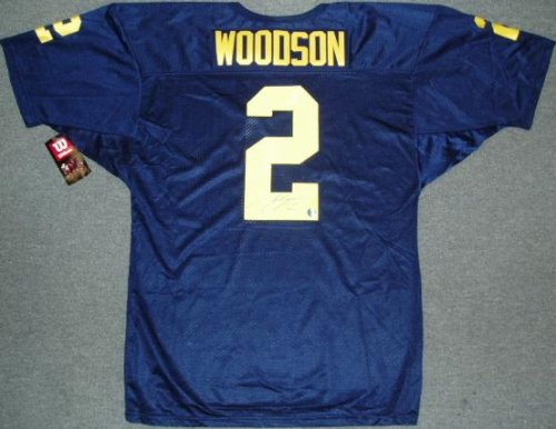 Charles Woodson Autographed Michigan Wolverines Wilson Authentic Jersey