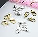 HYBEADS 100Pcs Mixed Color 10mm Plated Lobster Clasp Findings Making for Jewelry