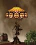 Baroque Tiffany Table Lamp Girl-basket Base