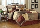 7Pcs Queen Sequoia Bed in a Bag Comforter Bedding Set