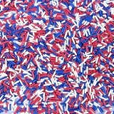 Jubilee Red White Blue Sugar Strands Sprinkles 50g
