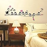 Walplus Wall Stickers Birds Love Song Removable Self-Adhesive Mural Art Decals Vinyl Home Decoration
