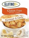 Glutino Parmesan and Garlic Bagel Chips Gluten Free, 6-Ounce (Pack of 6)