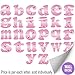 Wall Letter Stickers Custom Name Decals Girls Personalized Initial Baby Nursery Kids Room Decor Child Playroom Bedroom Home Vinyl Alphabet Removable Peel Stick Butterflies (Letter l Pink Butterfly)