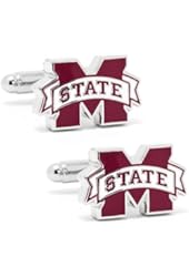 Mississippi State Bulldogs NCAA Logo'd Executive Cufflinks w/ Jewelry Box