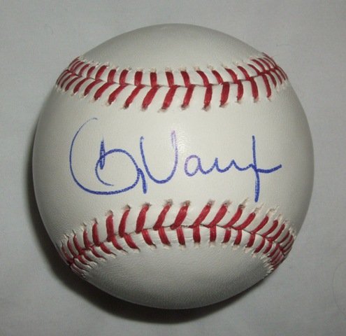 Greg Vaughn Autographed Major League Baseball W/PROOF, Picture of Greg Signing For Us, San Diego Padres
