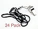 HOSL 24 Pcs Whistles-Stainless Steel Whistles, Comes with Lanyard, Great for Referee, Coaches, Training, Sports, etc