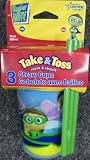 The First Years Super Why Take and Toss Straw Cup, 10 Ounce, 3 Pack