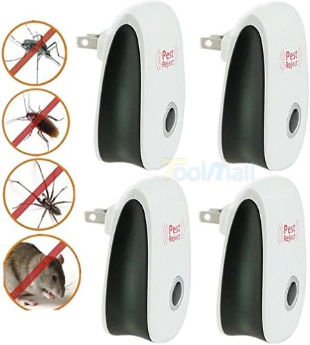 4 X Electronic Ultrasonic Anti Pest Bug Mosquito Cockroach Mouse Killer Repeller