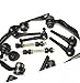 PartsW - 12 Pc Suspension Kit For Ford Expedition 97-02, F-150 97-03/ Lincoln Navigator 98-02/ Upper Control Arm with Ball Joints Assembly Lower Ball Joints Inner & Outer Tie Rod Ends Sway Bar
