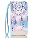 iPhone 6S Case,iPhone 6 Case,JanCalm [Wrist Strap Design][Kickstand] Pattern Premium PU Leather Wallet [Card/Cash Slots] Flip Cover for iPhone 6/6S *Including-ONE Crystal Pen (Aeolian Bells)