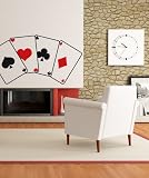 Vinyl Wall Decal Sticker Poker Cards size 21inX40in item JH280