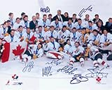 Team Canada Autographed 2002 Canadian Men's Olympic Champions 16 x 20 Photograph (Unframed)