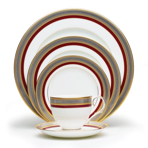 Noritake Ruby Coronet 5-Piece Place Setting