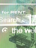 For Rent, Search the Web Text Superimposed over Fire Escape Stairs Photographic Poster Print, 24x32