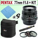Pentax - Pentax SMCP-FA 77mm f/1.8 Limited Lens + Deluxe Accessory Kit