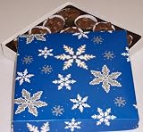 Scott's Cakes 1 lb. Milk Chocolate Walnut Cluster in a Snowflake Box