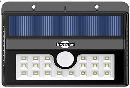 Super Bright 20 Big LED Motion Sensor Solar Powered Wireless Wall Outdoor Garden Decor Lights Three Smart Modes Weatherproof Easy to Install, Greater Headball, Great Energy Efficiency Green Technology