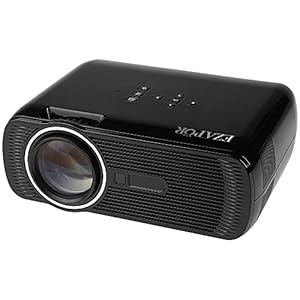 Ezapor Mini Video Projector 800x480 800 Lumen LCD LED HD Home Theater Support HDMI VGA AV USB TV SD For Music TXT Video Picture Black Color from FastFox