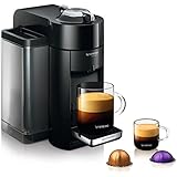 Nespresso GCC1-US-BK-NE VertuoLine Evoluo Deluxe Coffee and Espresso Maker, Black