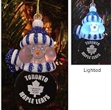 3" NHL Toronto Maple Leafs Power Play Lighted Snowman Christmas Ornament #21272