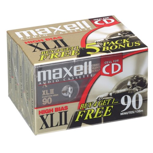 Xlii 90 High Bias Audio Cassette Tape (5-Pack)