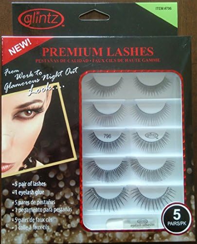 Glintz Premium Lashes 5 Pair with Eyelash Glue (796)