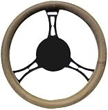 Elegant 11816 Suede Tan Steering Wheel Cover