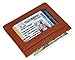 DKER Handmade Genuine Leather Unisex Slim Super Thin Card Holder With ID Card Window - Brown
