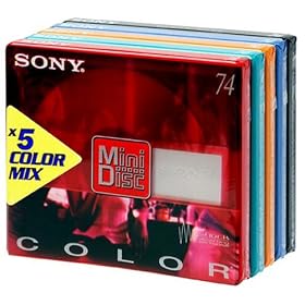 Sony ColoursMiniDisc 5-Pack 74min MD (Mixed Colour)