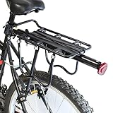 PedalPro Adjustable Rear Bicycle Pannier Rack with Reflector