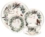 Lenox Winter Greetings 20-Piece Gold-Banded China Dinnerware Set, Service for 4