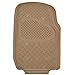 BDK Universal Fit 3-Piece Ultra Premium Car Floor Mat - Rubber (Beige)