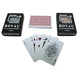 Royal Plastic Playing Cards w/ Cross Pattern (2 Decks)