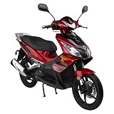 Serengeti Panther Hybrid Scooter - Red