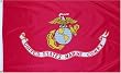 US Marine "Original Style" Flag: 3x5foot poly
