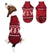 Dog Sweater - Gorgeous Red Caribou Pet Sweater - Large