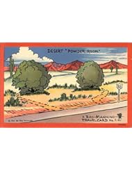 Entertainment Memorabilia: Desert Powder Room Comic Funny Original Vintage Postcard - Lollesgard Specialty Co
