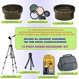 12PC DLX ACCESSORY KIT LENS FOR SONY CYBERSHOT DSC-F828