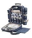 Picnic Gift 1055 Green Jazz Deluxe Four Person Picnic Pack with Blanket
