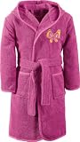 Kinderbutt Bademantel fuchsia Größe 146 / 152