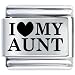 I Heart My Aunt Italian Charms Bracelet Link