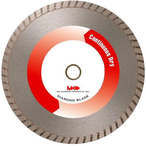MK Diamond 158358 MK 625D 10 Inch Dry Cutting Continuous Rim Saw Blade with 5 8 Inch Arbor for Masonry