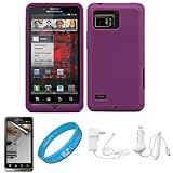 Purple Premium Soft Silicone Skin Cover for Verizon Wireless Droid Bionic T ....