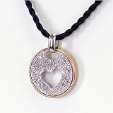0.26 Carat 14K Rose Gold Diamond Heart Pendant