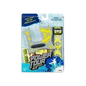 Power Tour Yellow Color Custom Kit with Strap, Faceplates and Sheet of Guitar Tattoos by Power Tour
