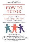How To Tutor Extra Large Size Type Student Lesson book