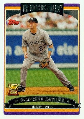 2006 Topps Baseball Card # 3 Garrett Atkins Colorado Rockies