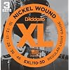 D'Addario EXL110-3D Nickel Wound Electric Guitar Strings, Regular Light, 10-46, 3 Sets