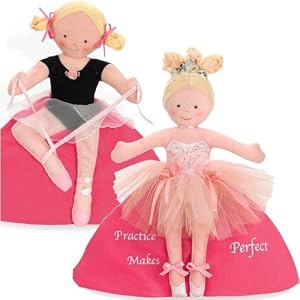 Blonde Ballerina Topsy Turvy Doll by North American Bear